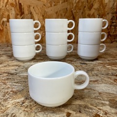 C(6814)④白いコップ 10個セット コーヒーカップ ティー...