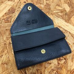 【A88】レザーコインケース イルビゾンテ ブラックの画像