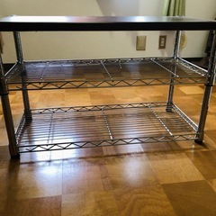 スチールラック、テレビ台の画像
