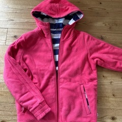 adidas フード付きストライプジャケット Fの画像
