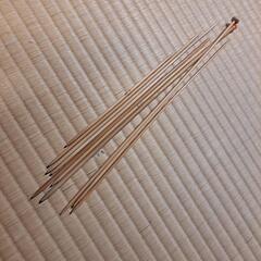 ,棒針　竹針　10本セットの画像
