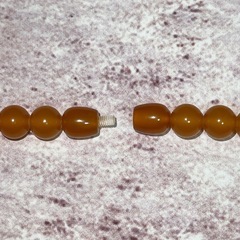 琥珀 ネックレス パワーストーンの画像