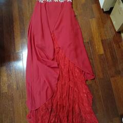 値下げ★美品★ロングドレス★M★赤