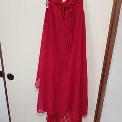値下げ★美品★ロングドレス★M★赤の画像