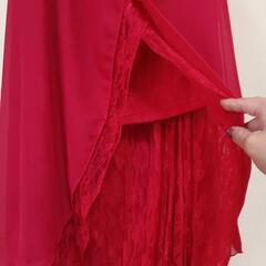 値下げ★美品★ロングドレス★M★赤の画像