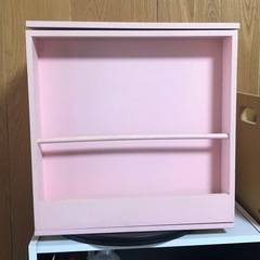収納ボックス ピンクの画像