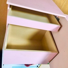 収納ボックス ピンクの画像