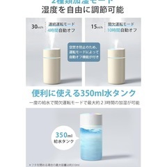 【値下げ/新品未使用】コンパクト加湿器の画像