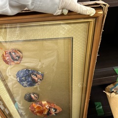 七転八起 達磨大師 宝石画 ガラス細工 壁掛けの画像