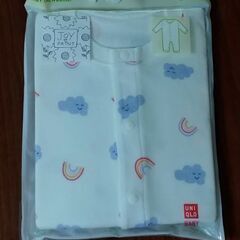 【新品未開封】UNIQLO　長袖ロンパース70　まとめ買いでお値...
