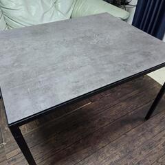 IKEAテーブル 大理石調 黒