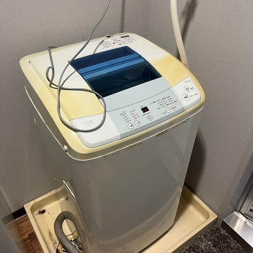 引取限定　ハイアール 全自動洗濯機 5.0kg JW-K50K ステンレス層