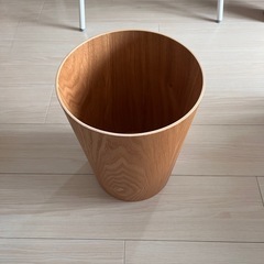 無印　木製ゴミ箱