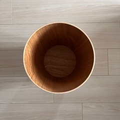 無印　木製ゴミ箱の画像