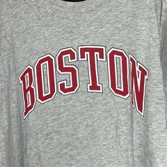 エイチアンドエム❤半袖Tシャツ　BOSTON プリント グレーの画像