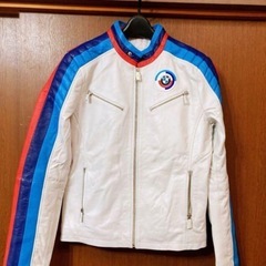 男性と女性用本革ジャケットお得な新品二枚セット