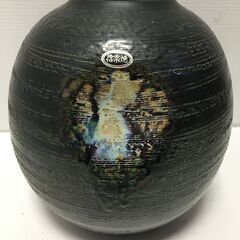 ♪【あげます！0円】信楽焼 陶彩 花瓶 フラワーベース 花器 和...