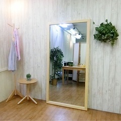 ❺-①全身鏡 ミラー ナチュラル木目/定価¥24,990の画像