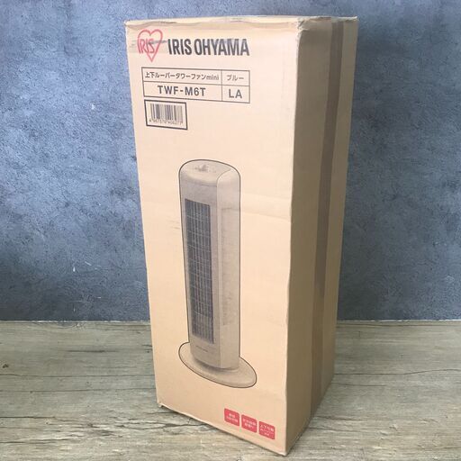 1/12終 未使用 IRIS OHYAMA アイリスオーヤマ 上下ルーバー タワーファン mini TWF-M6T 24k菊MZ