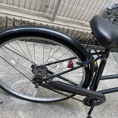 黒色　自転車　シティサイクル　26インチの画像