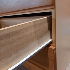 取引中ゆ☆無印良品　パイン材4段チェスト　レール引出し☆の画像