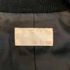 【予約中】alices アリシャス リボンベルト付デザインウールコートの画像