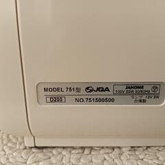 ジャノメ　ミシン　D200　751型の画像