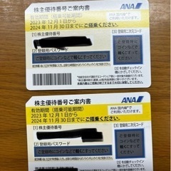 ANA株主優待券 11月30日まで！