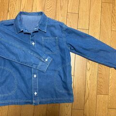 子ども服 無印良品 MUJI デニムシャツ 150サイズ 長袖 ...