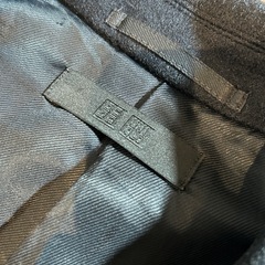 美品★ユニクロ ウールカシミヤチェスターコート★173cmジャスト NAVYの画像