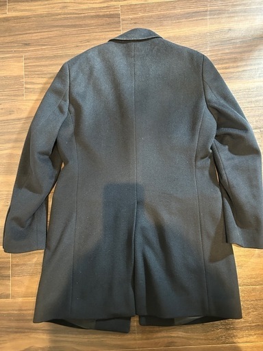 美品★ユニクロ ウールカシミヤチェスターコート★173cmジャスト NAVY