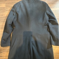 美品★ユニクロ ウールカシミヤチェスターコート★173cmジャスト NAVYの画像