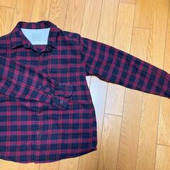 子ども服 無印良品 MUJI フランネルシャツ 150サイズ 長...