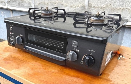 お引取り限定 20年製 パロマ LPガス用コンロ ガステーブル PA-S71B-R ②