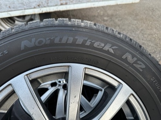4本セット　ZACK-JP110 ホイール+バリ山　スタッドレス　195/65R15 タイヤ　車