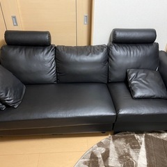 オットマン付きソファ
