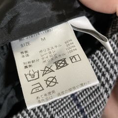 CECIL Mc BEE セシルマクビー ショートパンツ キュロット チェック柄 レース アシメトリー レディースMサイズの画像