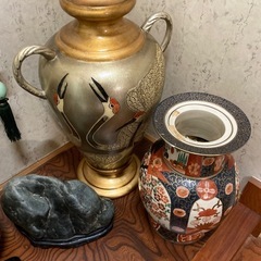 置物 花瓶 壺 伊万里 九谷 銘無し 他 まとめて  オブジェの画像