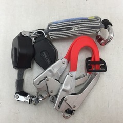 藤井電工 フルハーネス用ツインランヤード 巻取式 スイベル付 タ...