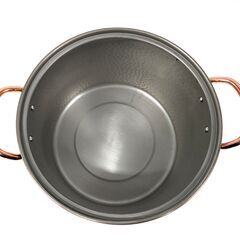 銅鍋・両手鍋・調理器具・4.3L・No.230806-11の画像