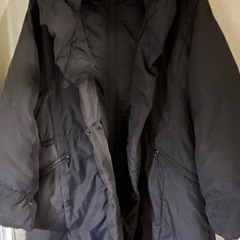 暖かダウンコート レディース4Ｌサイズ 黒  の画像