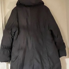 暖かダウンコート レディース4Ｌサイズ 黒  の画像