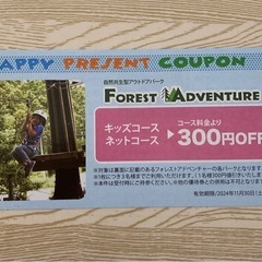 フォレストアドベンチャー　割引券