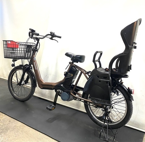 1都4県全域送料無料 業界最長12ヶ月保証 電動アシスト自転車 パナソニック ギュットアニーズ 20インチ 子供乗せ 茶色 g1121