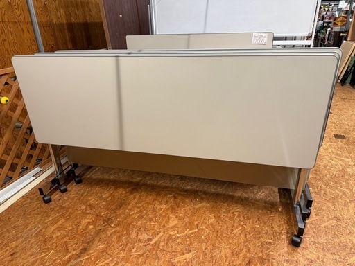 スタッキングテーブル　折りたたみ プラス　幅180 奥60 高さ70cm