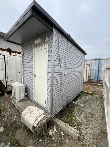 プレハブ浴室洗面所　エアコン給湯器付き未使用品