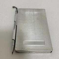 メモ帳　アルミケース　シャープペンシル文房具の画像