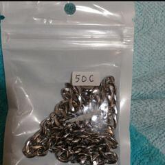  j←←←m17-5番  メンズ ストリート ファッション チェーン チタン ヒップホップ ☆ レトロ 流行 韓国ファッション トレンド シルバー ブルー 50C             202411212021の画像