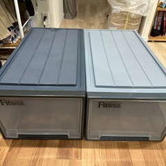 衣装ケース　大型ケース　ケース　2つ　の画像