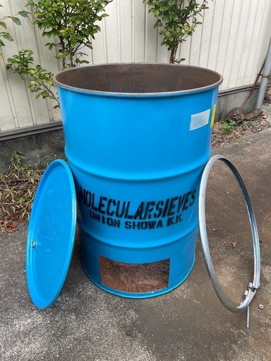 ドラム缶 焼却炉 蓋あり